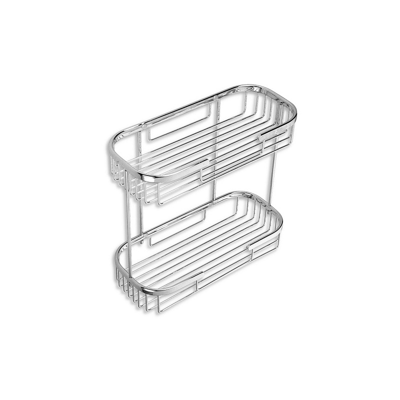 Polička dvojitá Drátěný program, chrom, Novaservis, 6075,0