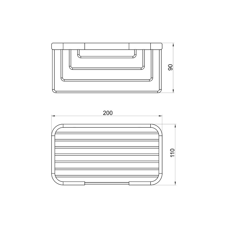 Polička Metalia Drátěný program, chrom, Novaservis, 6077,0