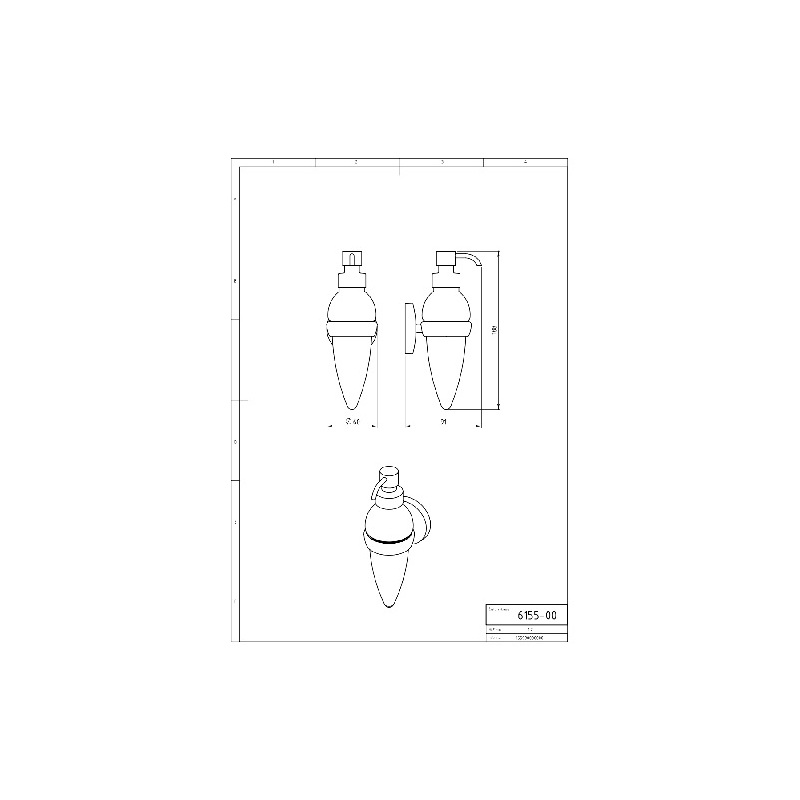 Dávkovač mýdla Metalia 1, chrom, Novaservis, 6155,0