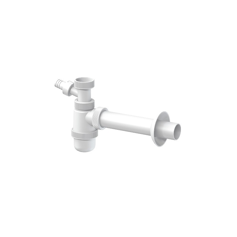 Umyvadlový sifon P-958/I bez výpusti G 5/4, odpad 40/32 mm, s přípojkou, Slovarm 620786