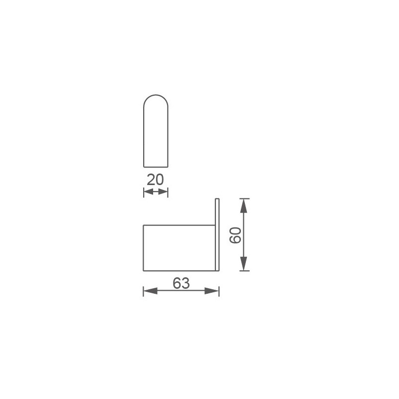 Háček Titania Naty, chrom, Novaservis, 66609,0
