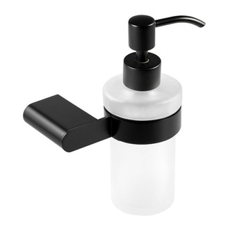 Dávkovač mýdla Titania Naty, chrom/černá, Novaservis, 66655,5