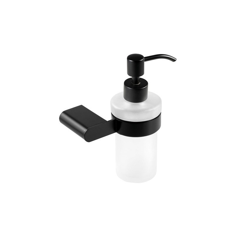 Dávkovač mýdla Titania Naty, chrom/černá, Novaservis, 66655,5