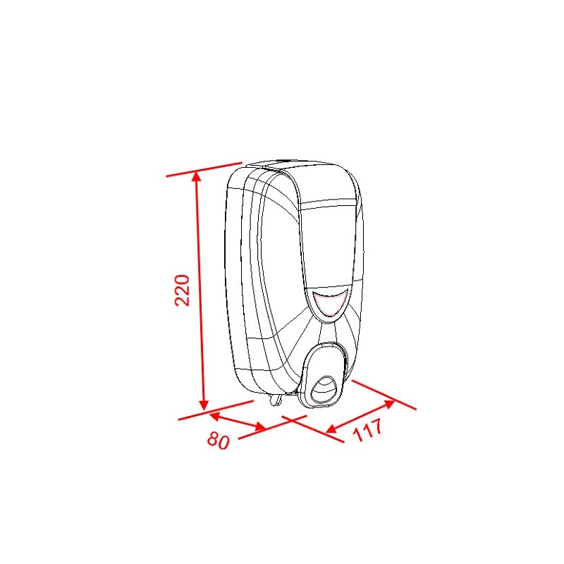 Dávkovač mýdla, bílý, Novaservis, 69084,1