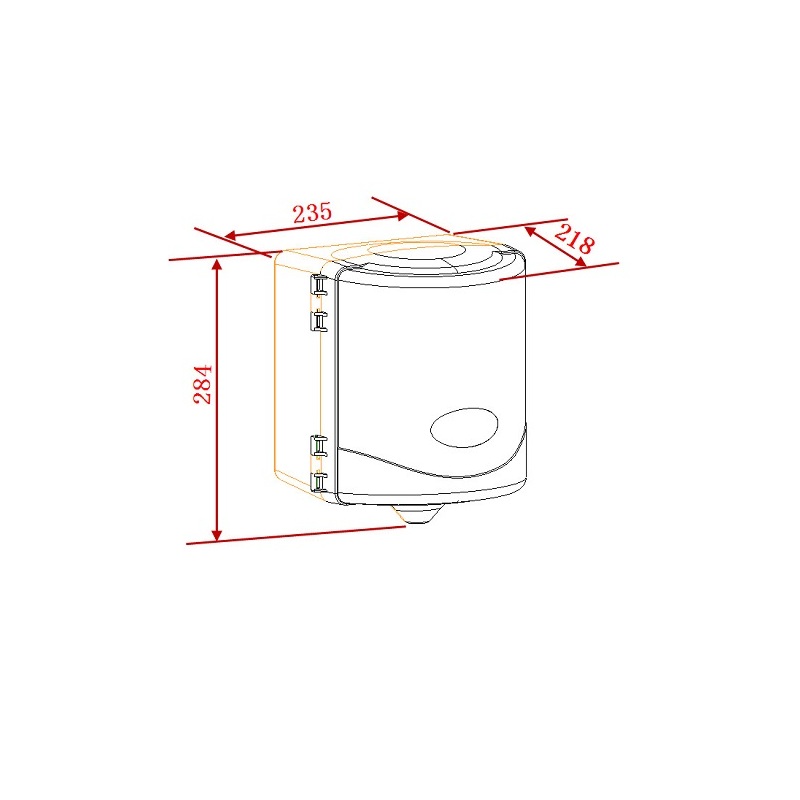 Zásobník na papírové ručníky se středovým odvíjením, bílý, Novaservis, 69093,1