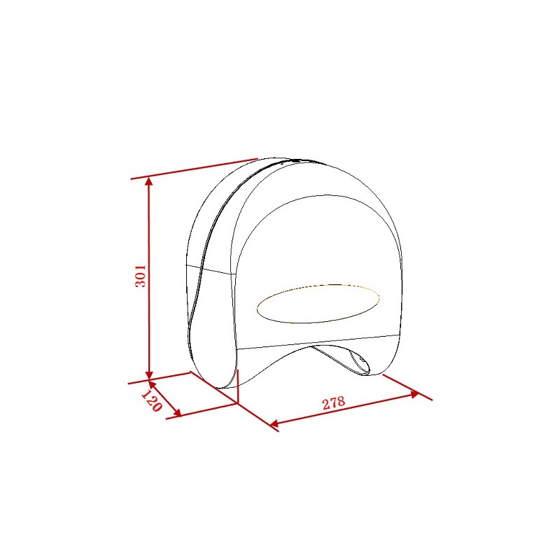 Zásobník toaletního papíru, bílá/chrom, Novaservis, 69094,1