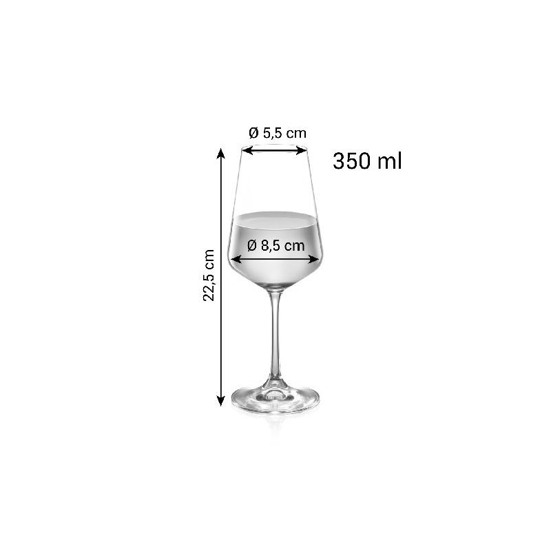 Sklenice na bílé víno GIORGIO 350 ml, 6 ks, Tescoma 695912