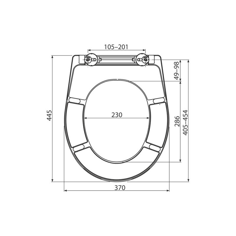 WC sedátko s poklopem, bílé, Aladrain A602