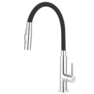 Dřezová baterie Ferro, černá-chrom, stojánková, Novaservis 70730,0C