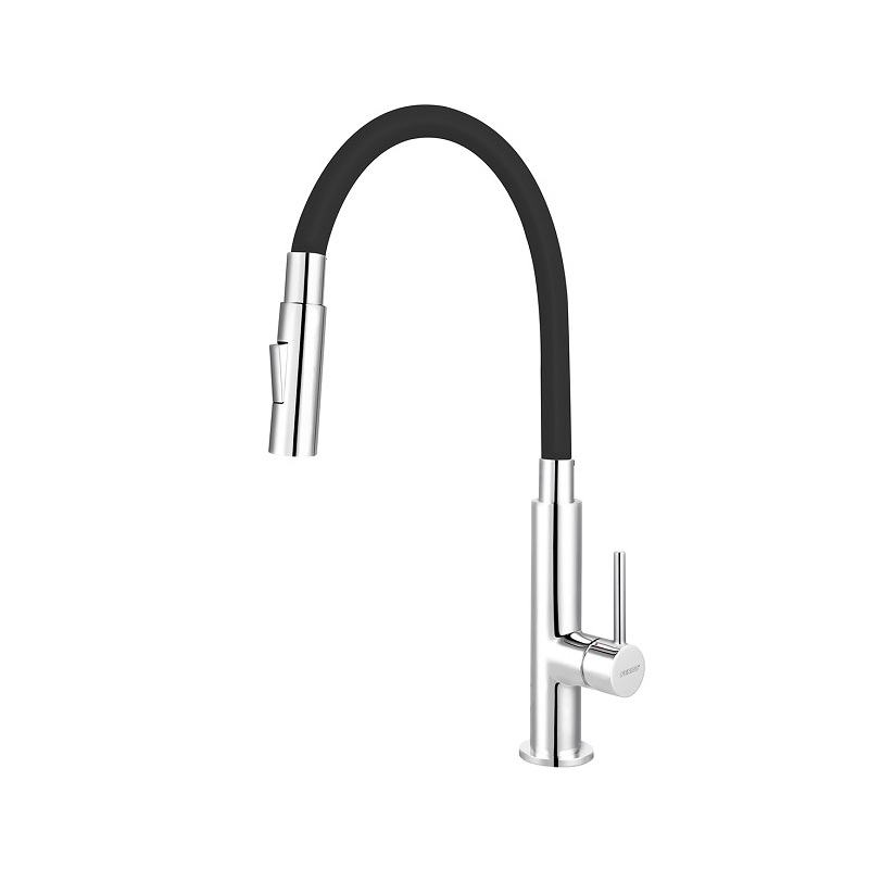 Dřezová baterie Ferro, černá-chrom, stojánková, Novaservis 70730,0C