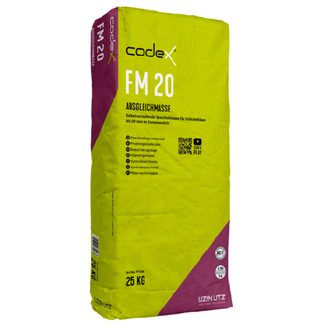 Samonivelační stěrková hmota FM 20, pro vrstvy do 20 mm, 25 kg, CODEX