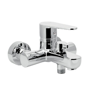 Vanová baterie TITANIA FRESH, 100 mm, chrom, nástěnná, bez příslušenství, Novaservis 96025/1,0