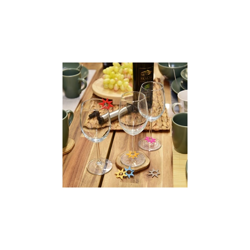 Rozlišovače na sklenky HVĚZDY, 8 ks, Orion, 832909