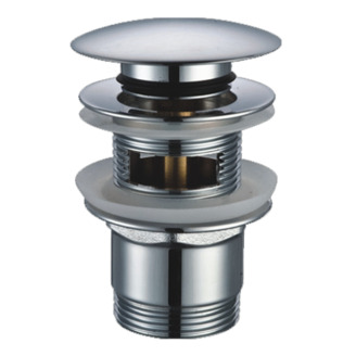 Umyvadlová výpusť 5/4, chrom, click-clack, velká zátka, Steno 84410