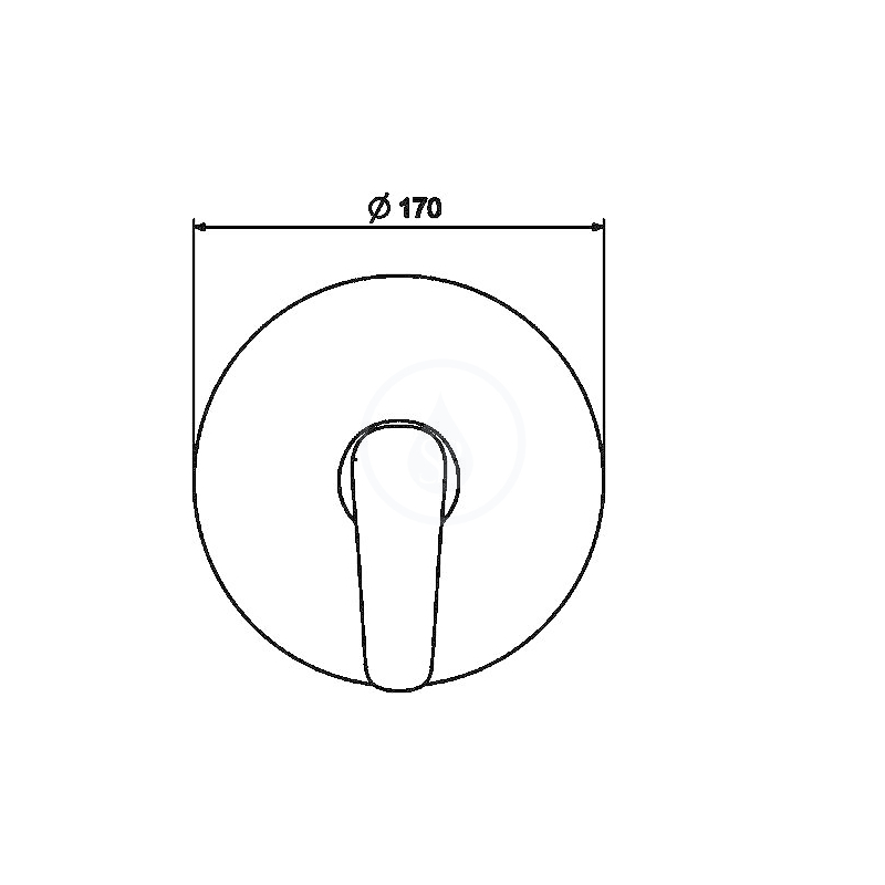 Sprchová baterie Pinto, chrom, podomítková, bez příslušenství, Hansa 85279183