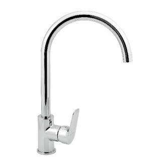 Dřezová baterie TITANIA PURE, chrom, stojánková, bez výpustě, Novaservis 90313,0