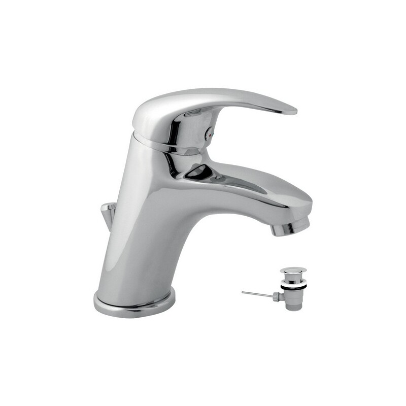 Umyvadlová baterie Titania Lux, chrom, stojánková, s výpustí, Novaservis 91001,0