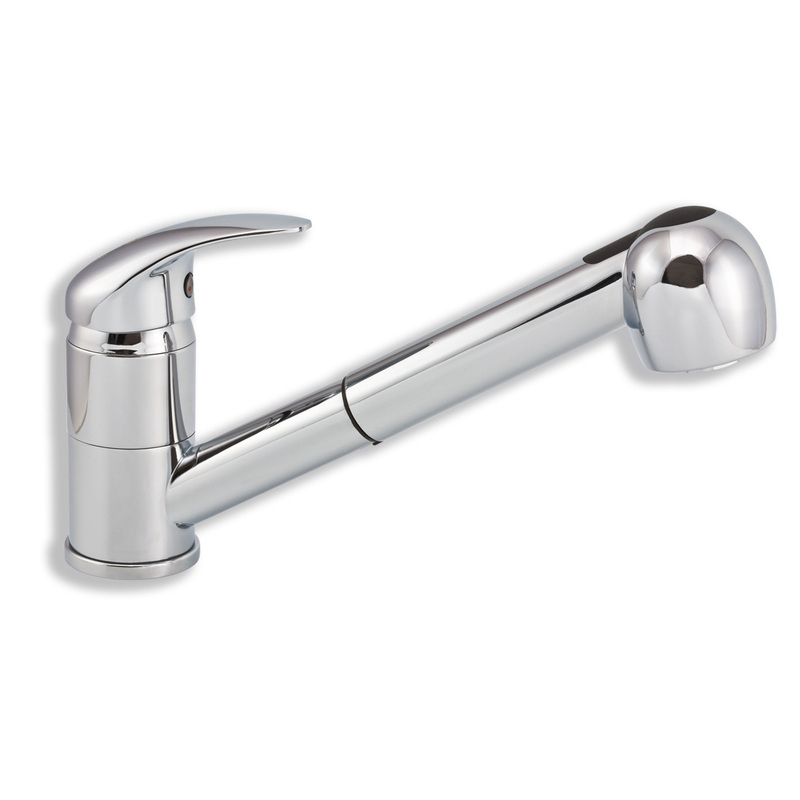 Dřezová baterie Titania Lux, chrom, stojánková, Novaservis 91081,0