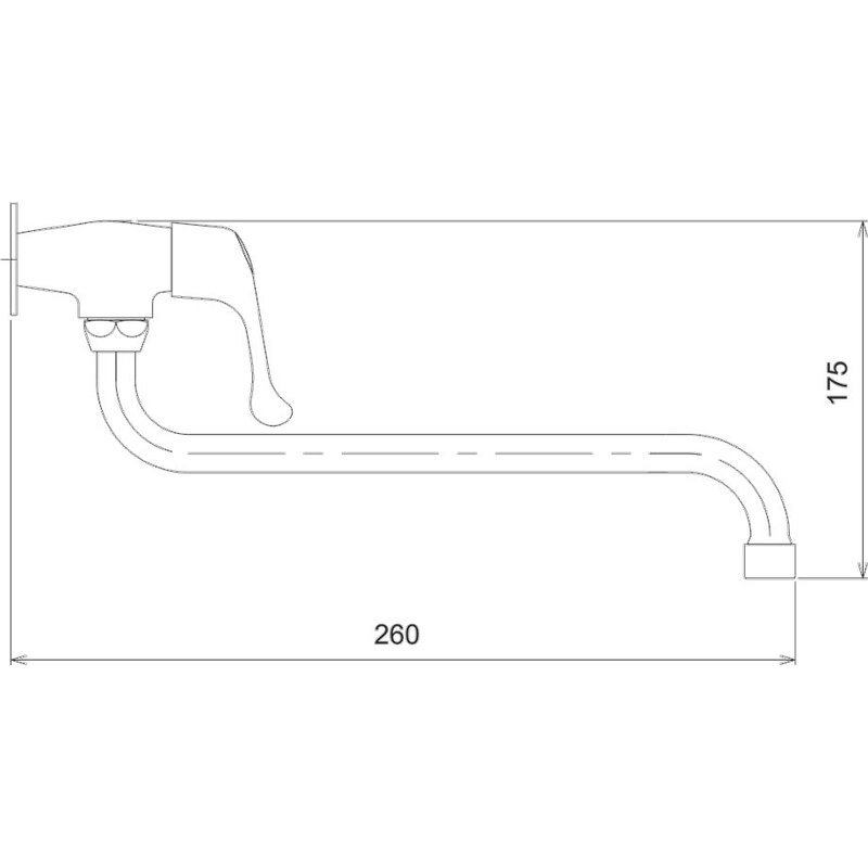 Umyvadlová baterie Titania Iris, chrom, nástěnná, Novaservis 92007,0