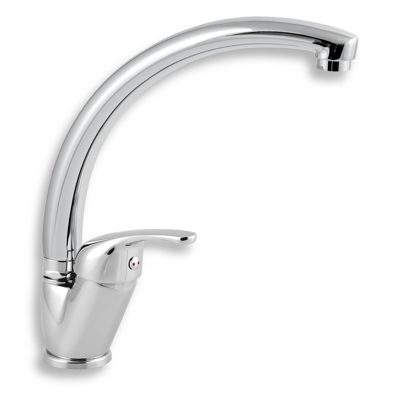 Dřezová baterie Titania Iris, chrom, stojánková, Novaservis 92014,0