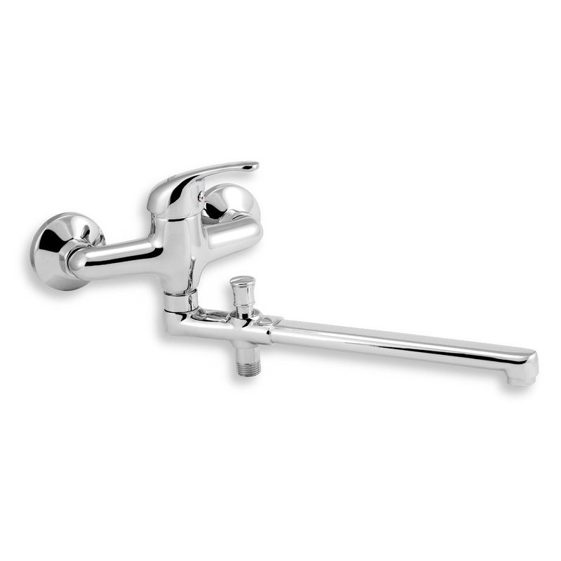 Umyvadlová paneláková baterie Titania Iris 150 mm, chrom, nástěnná, bez příslušenství, Novaservis 92032/1,0