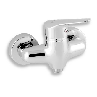 Sprchová baterie Titania Iris 100 mm, chrom, nástěnná, bez příslušenství, Novaservis 94464/1,0