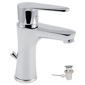 Umyvadlová baterie Titania Fresh, chrom, stojánková, s výpustí, Novaservis 96001,0