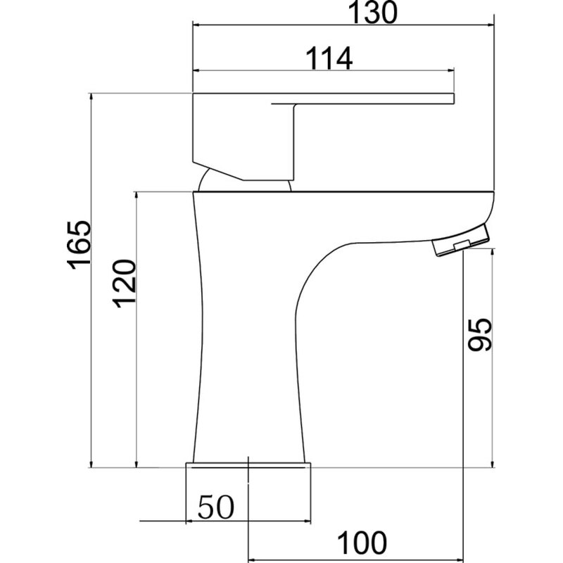 Umyvadlová baterie Titania Fresh, chrom, stojánková, s výpustí, Novaservis 96001,0