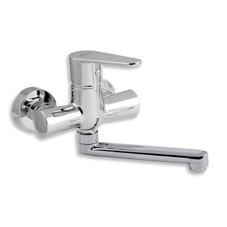 Umyvadlová baterie Titania Fresh 100 mm, chrom, nástěnná, Novaservis 96077,0