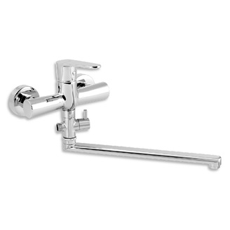 Umyvadlová paneláková baterie Titania Fresh 150 mm, chrom, nástěnná, bez příslušenství, Novaservis 96672/1,0