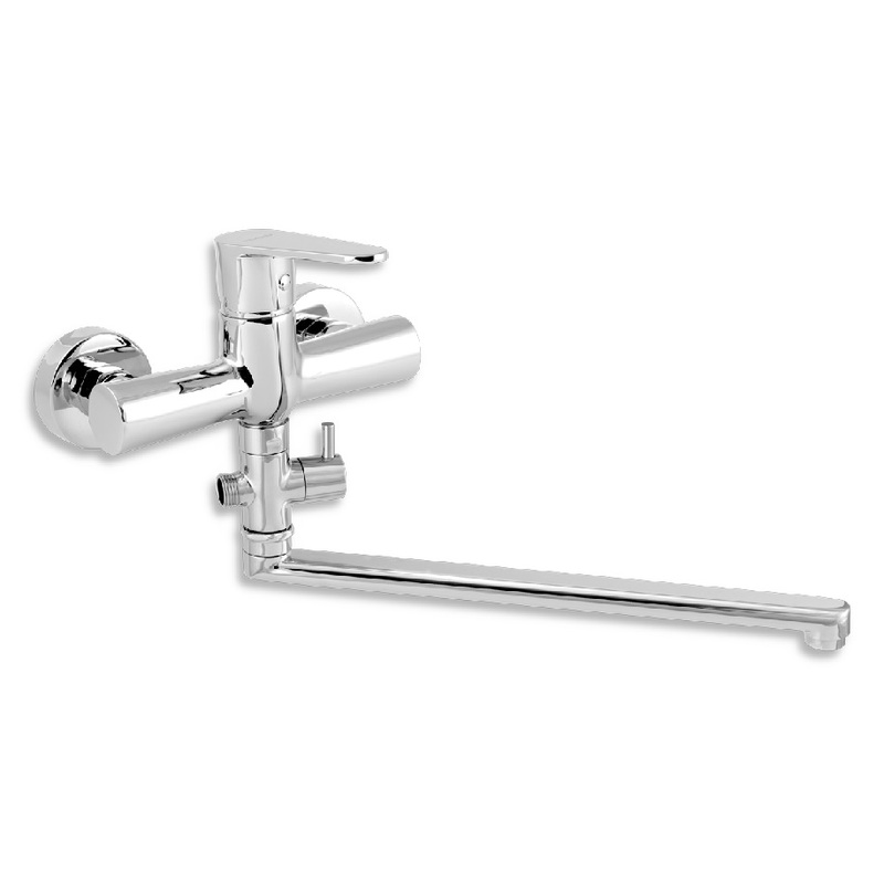 Umyvadlová paneláková baterie Titania Fresh 150 mm, chrom, nástěnná, bez příslušenství, Novaservis 96672/1,0