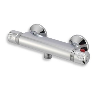 Sprchová baterie Aqualight 150 mm, chrom, nástěnná, termostatická, bez příslušenství, Novaservis 2660/1,0