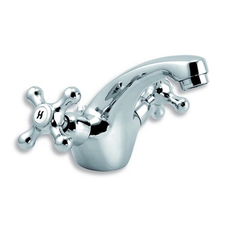 Umyvadlová baterie Titania Retro II, chrom, stojánková, bez výpusti, Novaservis 99101/1,0