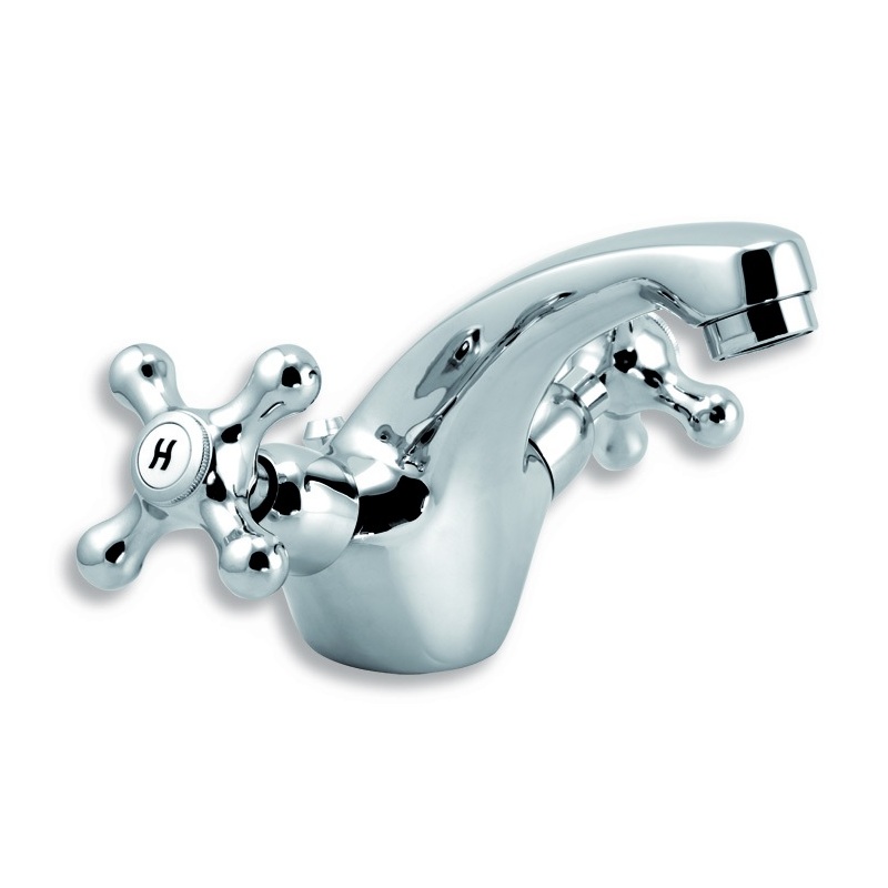 Umyvadlová baterie Titania Retro II, chrom, stojánková, bez výpusti, Novaservis 99101/1,0