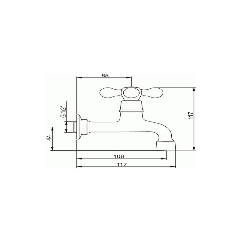 Umyvadlová baterie Titania Retro II, chrom, stojánková, bez výpusti, Novaservis 99106,0