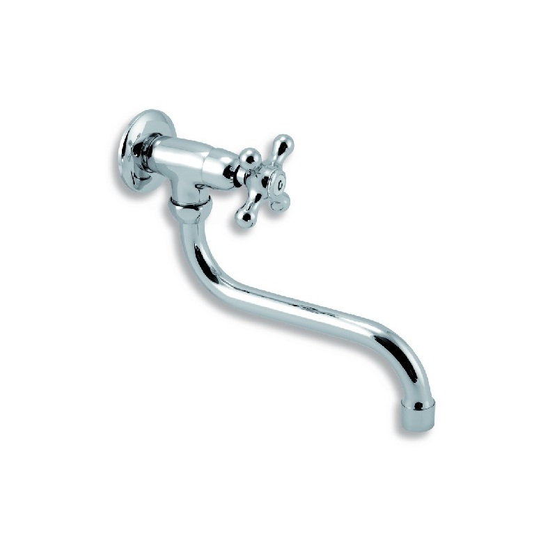 Umyvadlová baterie Titania Retro II, chrom, nástěnná, Novaservis 99107,0