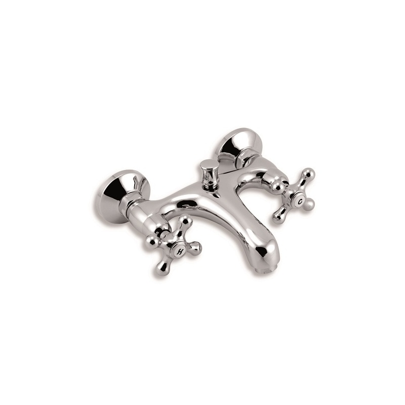 Vanová baterie Titania Retro II 150 mm, chrom, nástěnná, bez příslušenství, Novaservis 99120/1,0