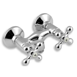 Sprchová baterie Titania Retro II 150 mm, chrom, nástěnná, bez příslušenství, Novaservis 99164/1,0