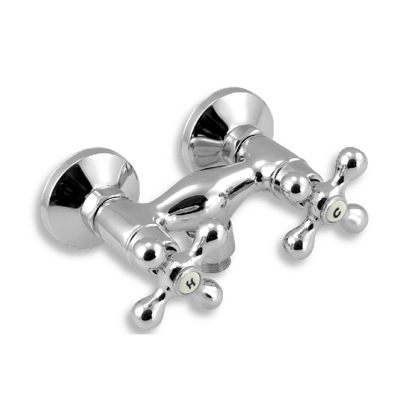 Sprchová baterie Titania Retro II 150 mm, chrom, nástěnná, bez příslušenství, Novaservis 99164/1,0