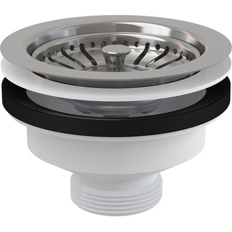 Dřezová výpusť 6/4, nerez mřížka, Alcadrain A37