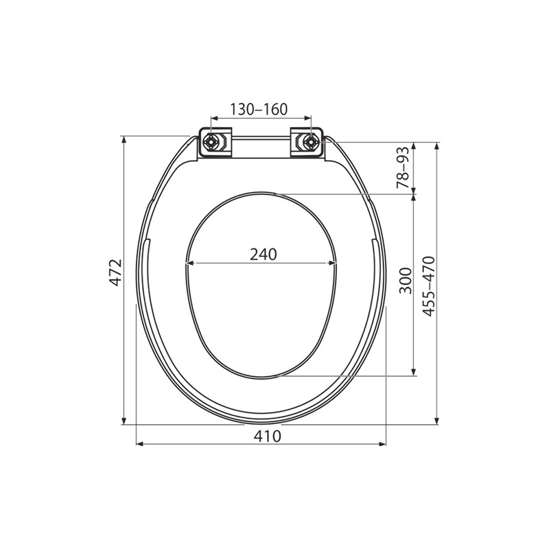 WC sedátko s poklopem, bílé, Aladrain A6550