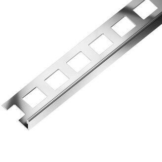 Ukončovací lišta L 10 mm, 2,5 m, nerez pololesk, Acara AAEL 100