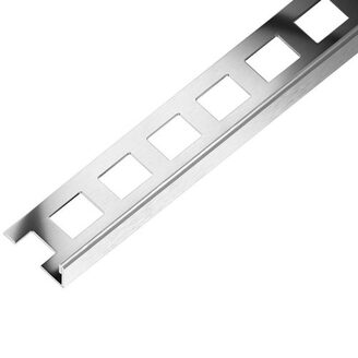 Ukončovací lišta L 10 mm, 2,5 m, nerez kartáč, Acara AAELK 100