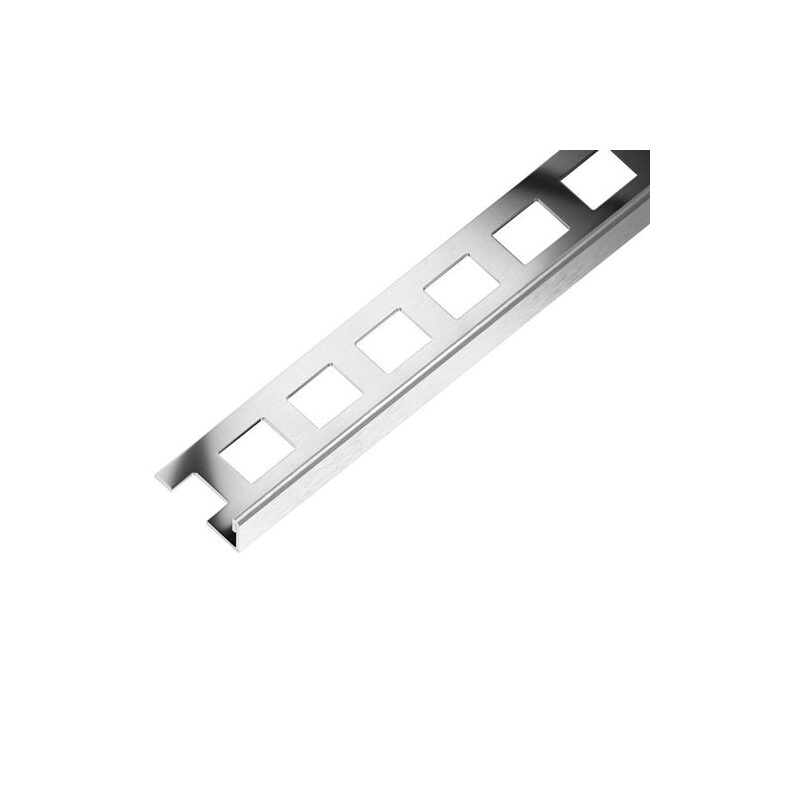 Ukončovací lišta L 11 mm, 2,5 m, nerez kartáč, Acara AAELK 110