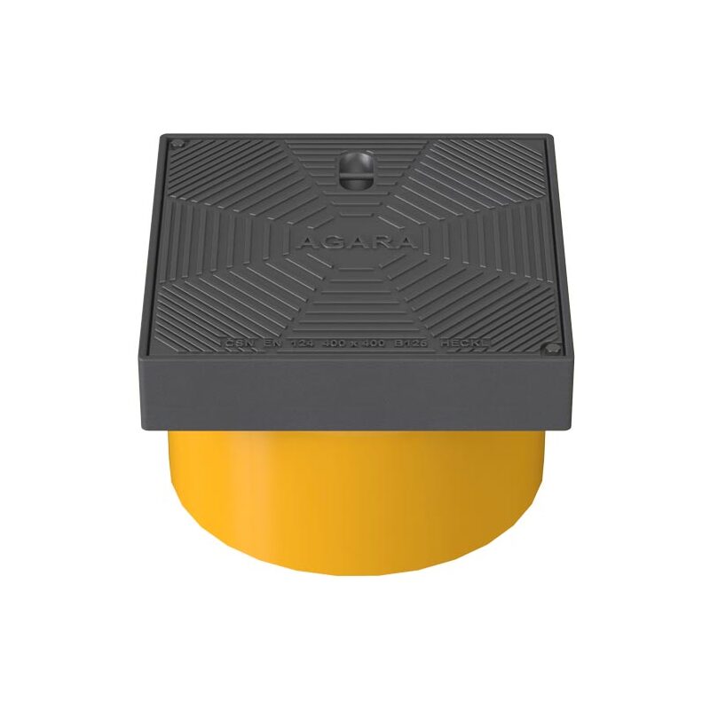 Šachtový poklop AGARA KG B125, litinový, KG DN 400, HECKL