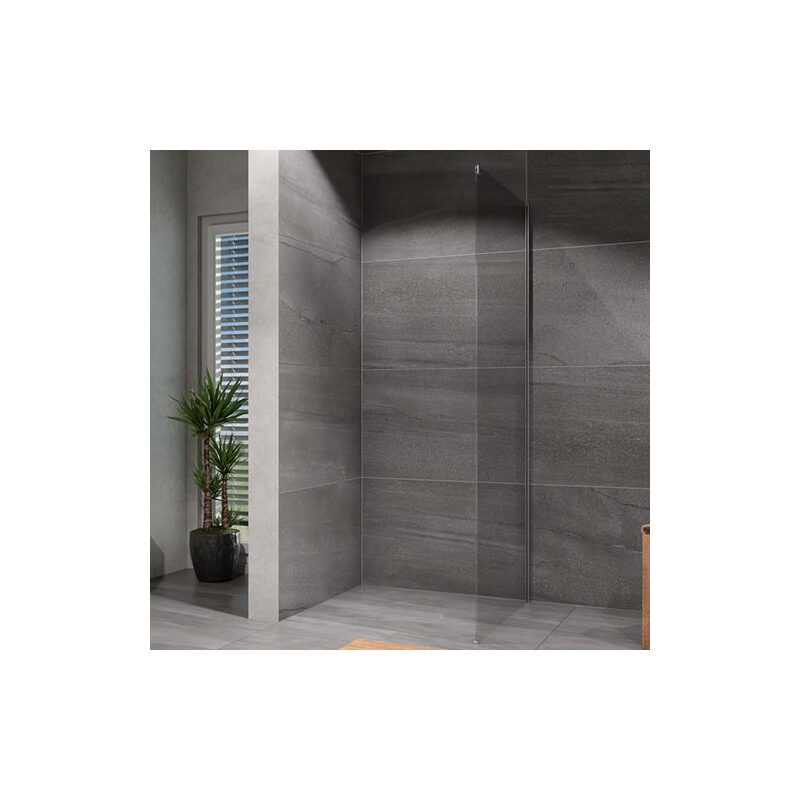 Sprchová stěna Alvaro 900 mm, sklo čiré, profil chrom, Lansanit LAN05034