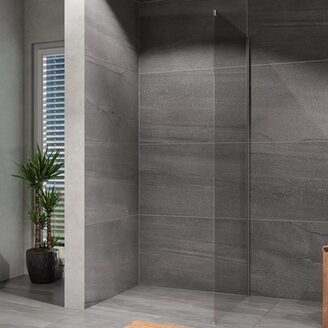 Sprchová stěna Alvaro 800 mm, sklo čiré, profil chrom, Lansanit LAN05032