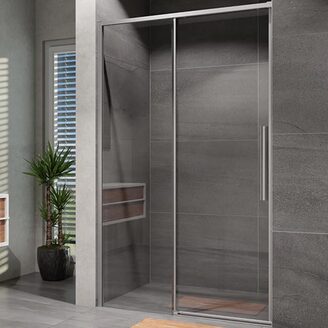 Sprchové dveře Alvaro 1000 mm, sklo čiré, profil chrom, Lansanit SZD10