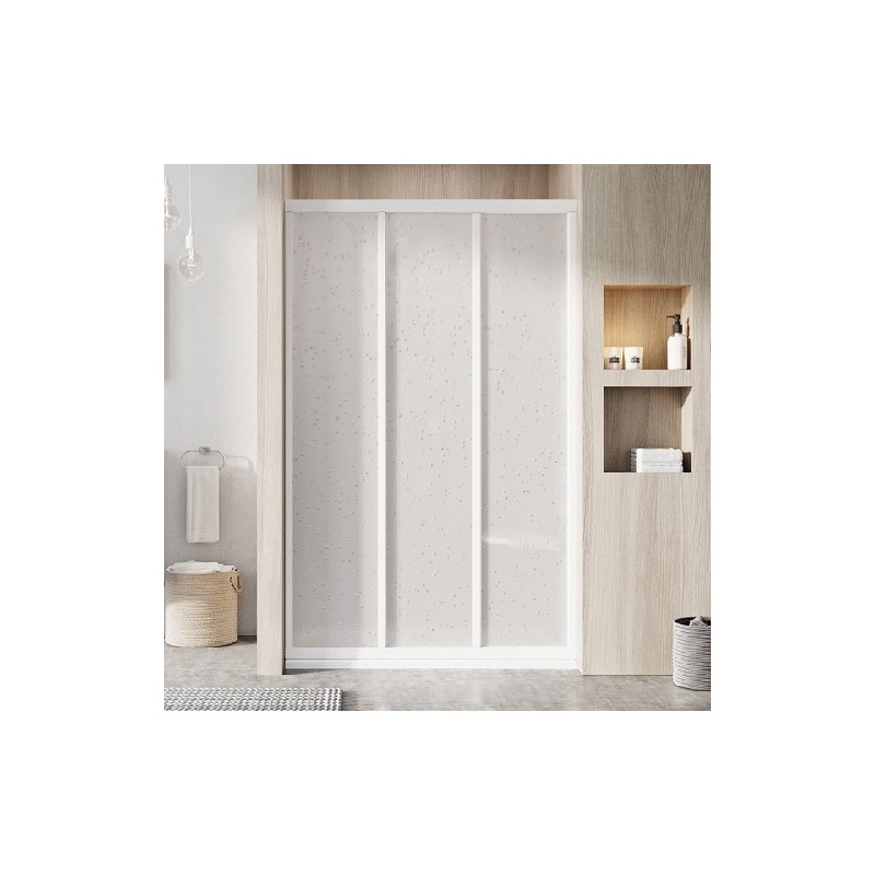 Sprchové dveře Supernova ASDP3 800 mm, sklo Pearl, profil bílý, Ravak, 00V401R211