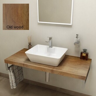 Deska pod umyvadlo Avice 100 × 49,5 × 5,  hnědá, Sapho AV108